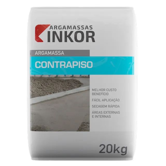 Argamassa Contrapiso 20kg Inkor - Foto 2
