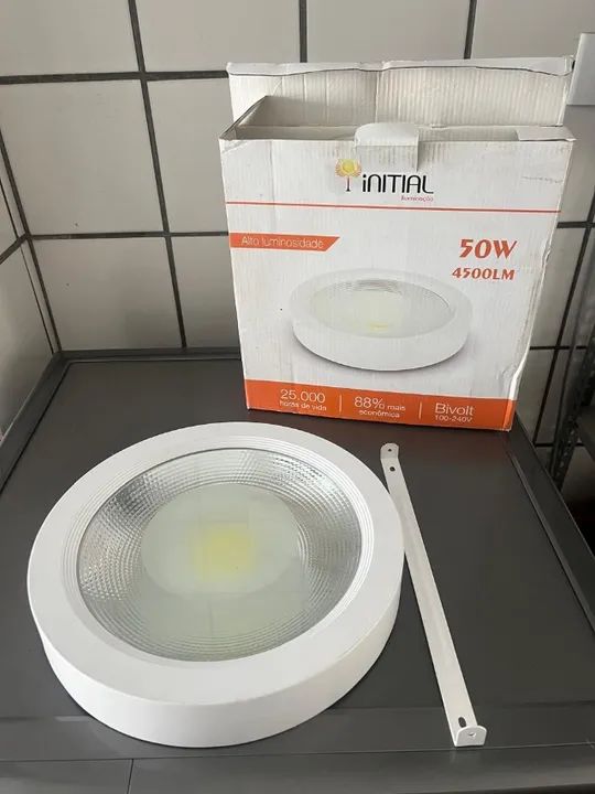 Luminária teto de sobrepor 