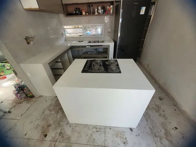 Trabalhamos com Bancadas em Granito, Mármore, Porcelanato e Silestones. - Foto 5