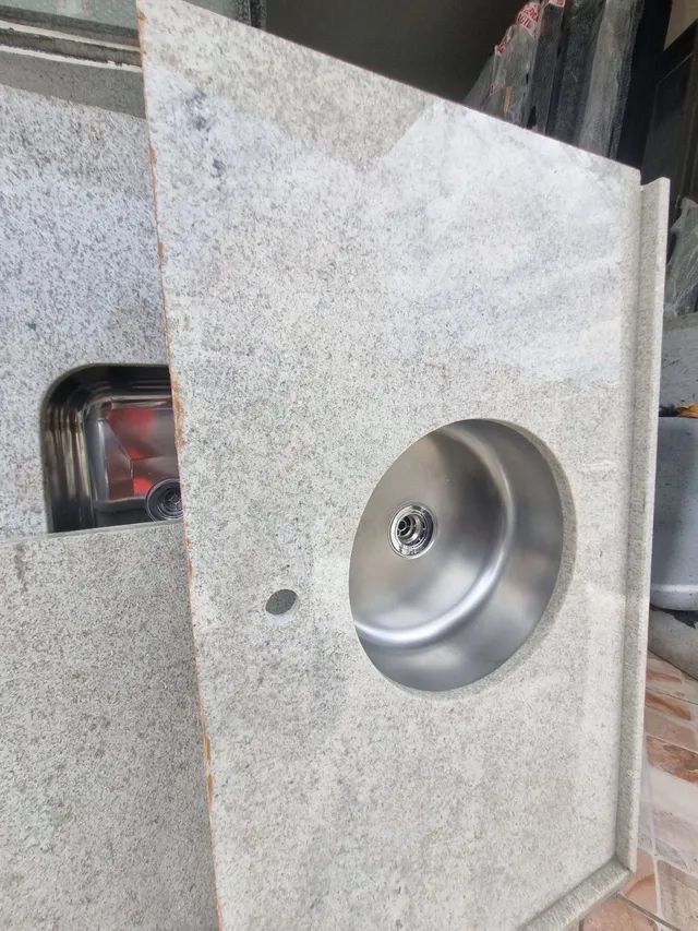 Pia para churrasqueira cuba redonda  - Foto 2