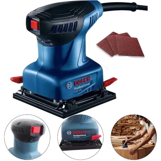 Lixadeira Orbital Profissional 220W GSS 140 Bosch Garantia de 1 Ano - Foto 5