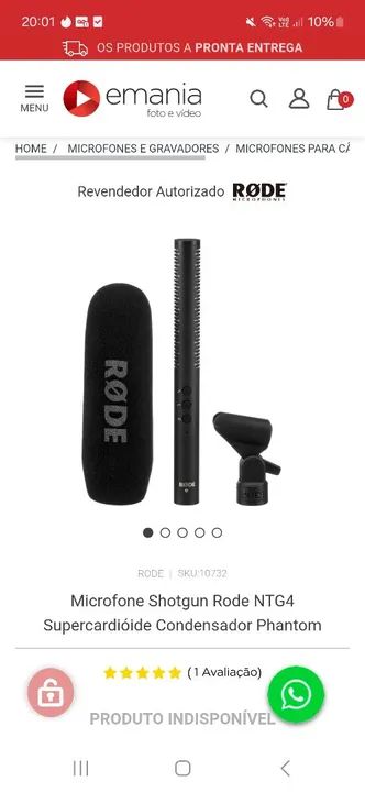 Microfone RØDE NT-USB Mini - Novo - Foto 3