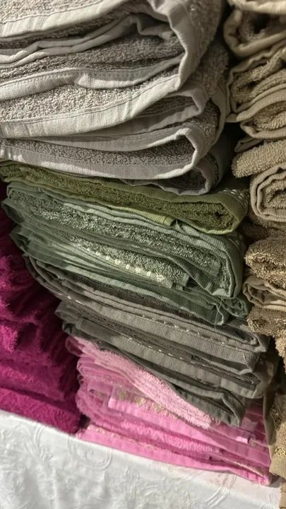 Toalhas de rosto, banho, piso, etc...