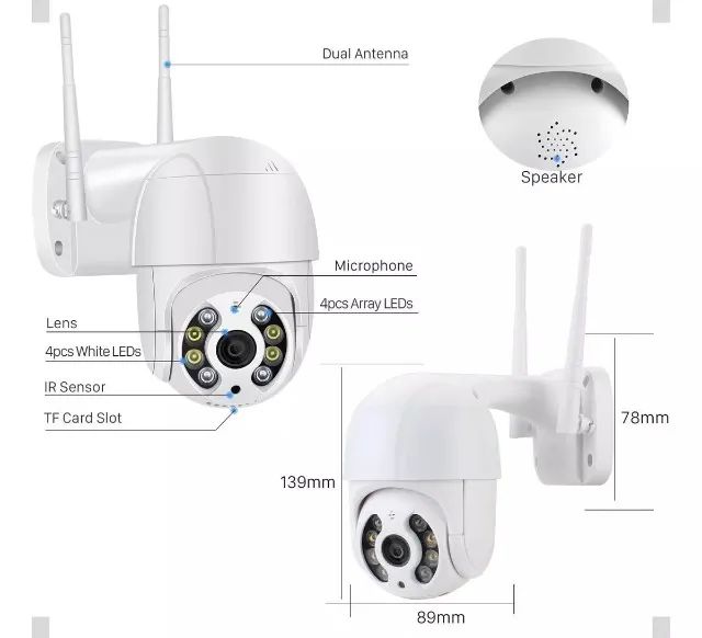 Câmera Wifi Externa Segurança Ip Icsee Yoosee Dome Loja Coimbra Computadores Entregamos  - Foto 3
