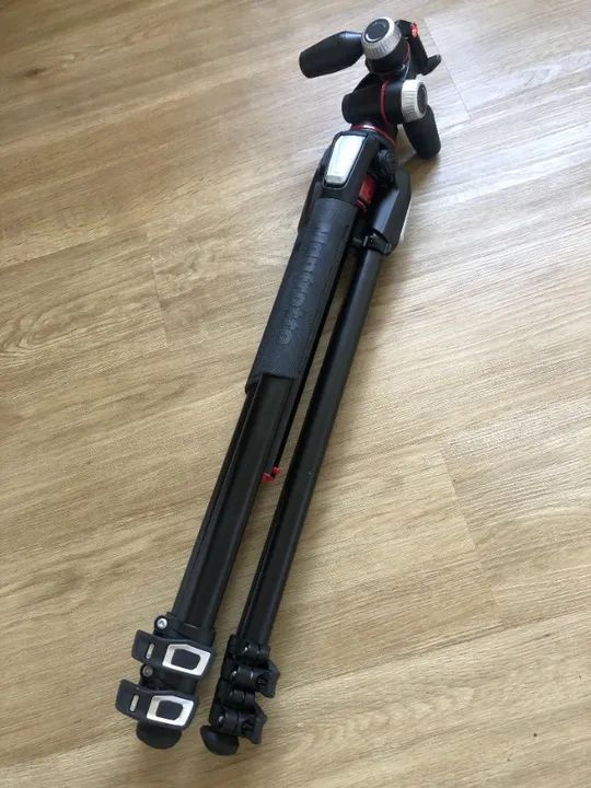 Conjunto Manfrotto Tripé Mt05555xpro3 + Cabeça Mhxpro-3w - Foto 5