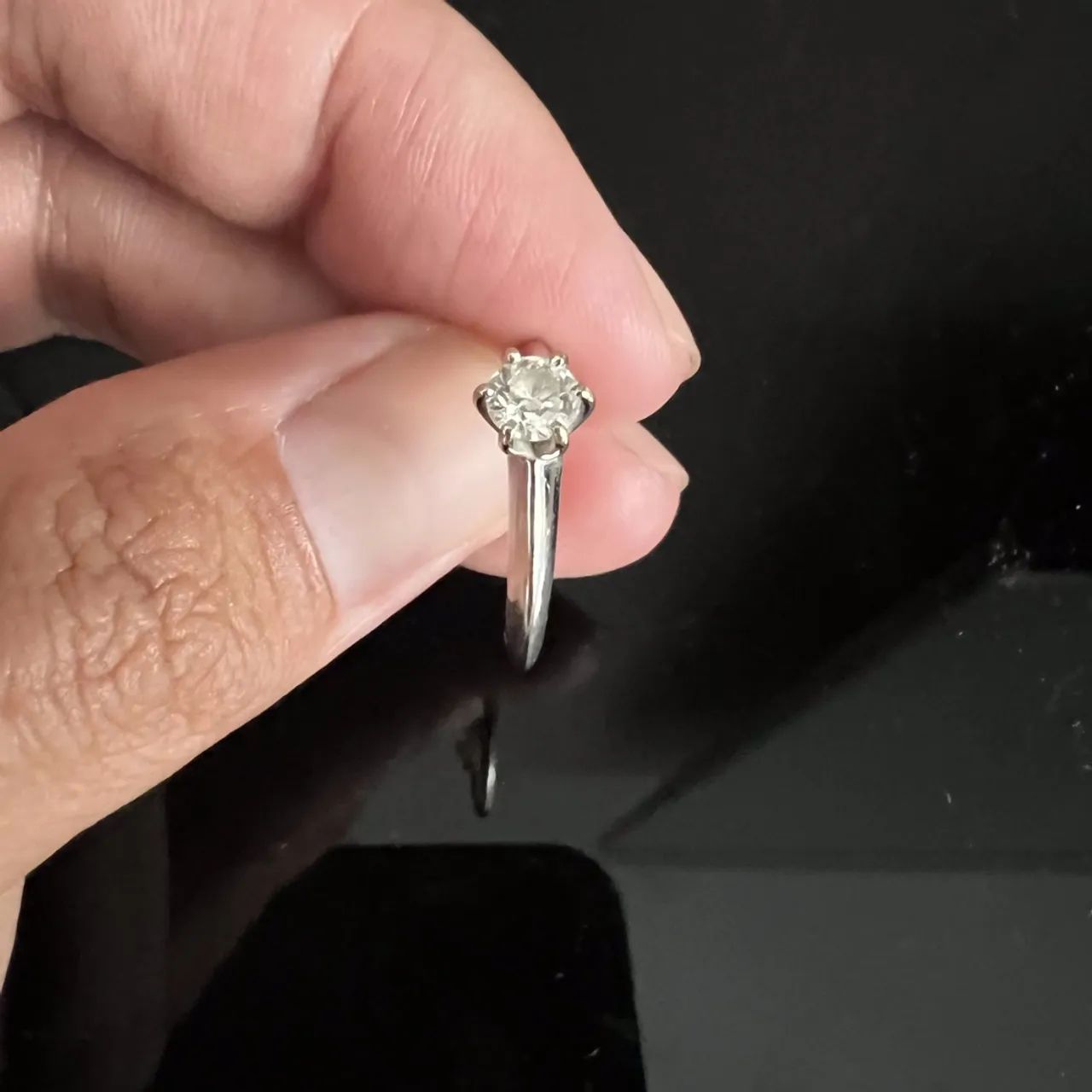 Anel De Noivado Stella Diamonds Forever 15 Ouro Branco 18k 40 Pontos - Foto 4