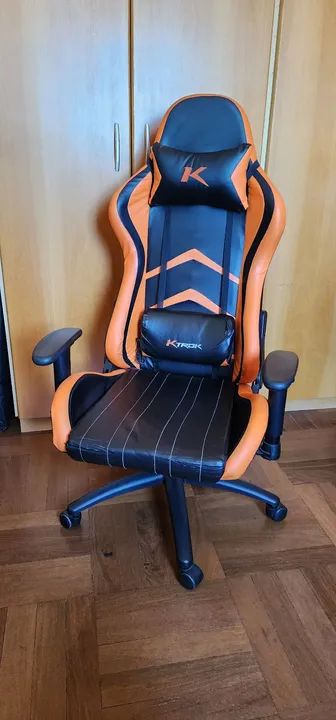 Cadeira Gamer Ktrok Ktrone Laranja - Foto 2