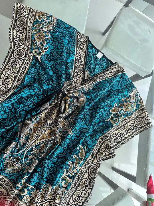 Bata Kaftan Azul  - Estilo Indiano Original - Foto 2