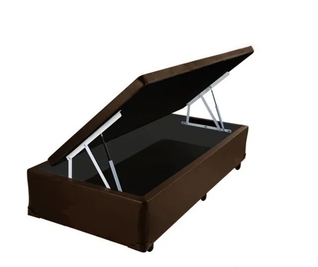Cama Box Baú Solteiro Sintético 41x88x188 - Foto 3