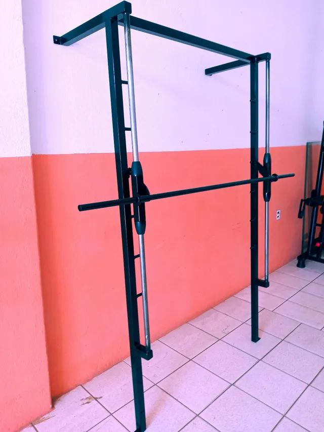 Barra guiada Agachamento supino ombros etc - Foto 4