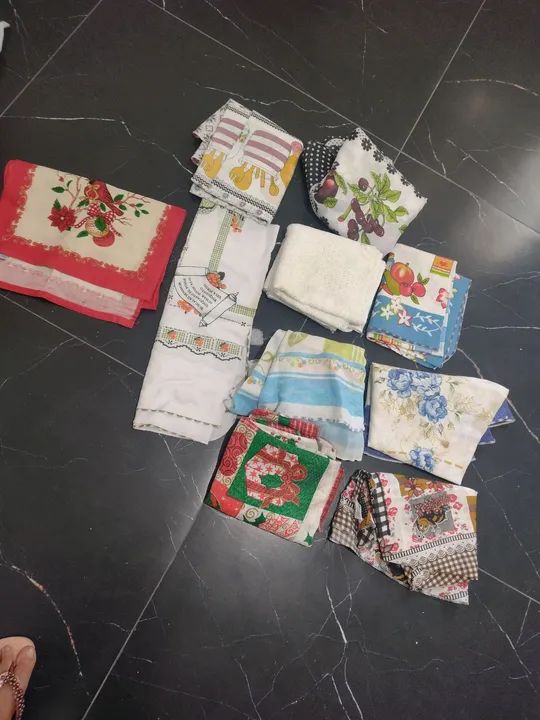 Lote com 10  toalha de mesa