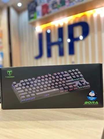 Teclado Mecânico Gamer T-Dagger Bora, RGB - Loja Fisica 