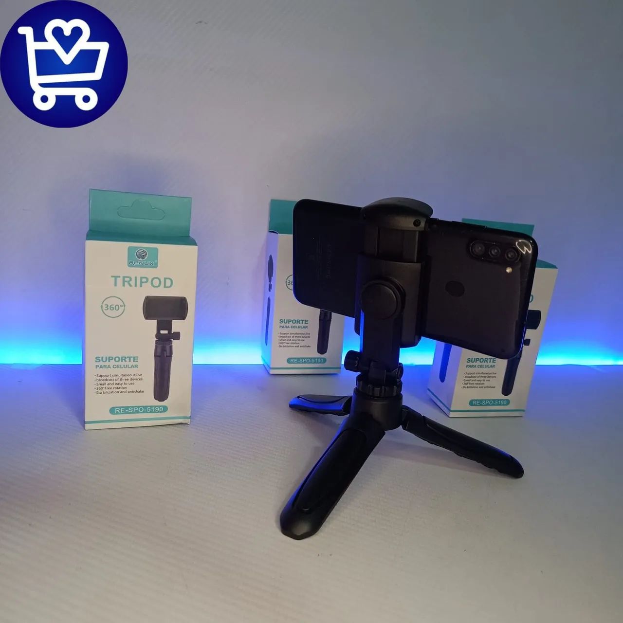 Tripé para Celular 360° - Suporte para Celular