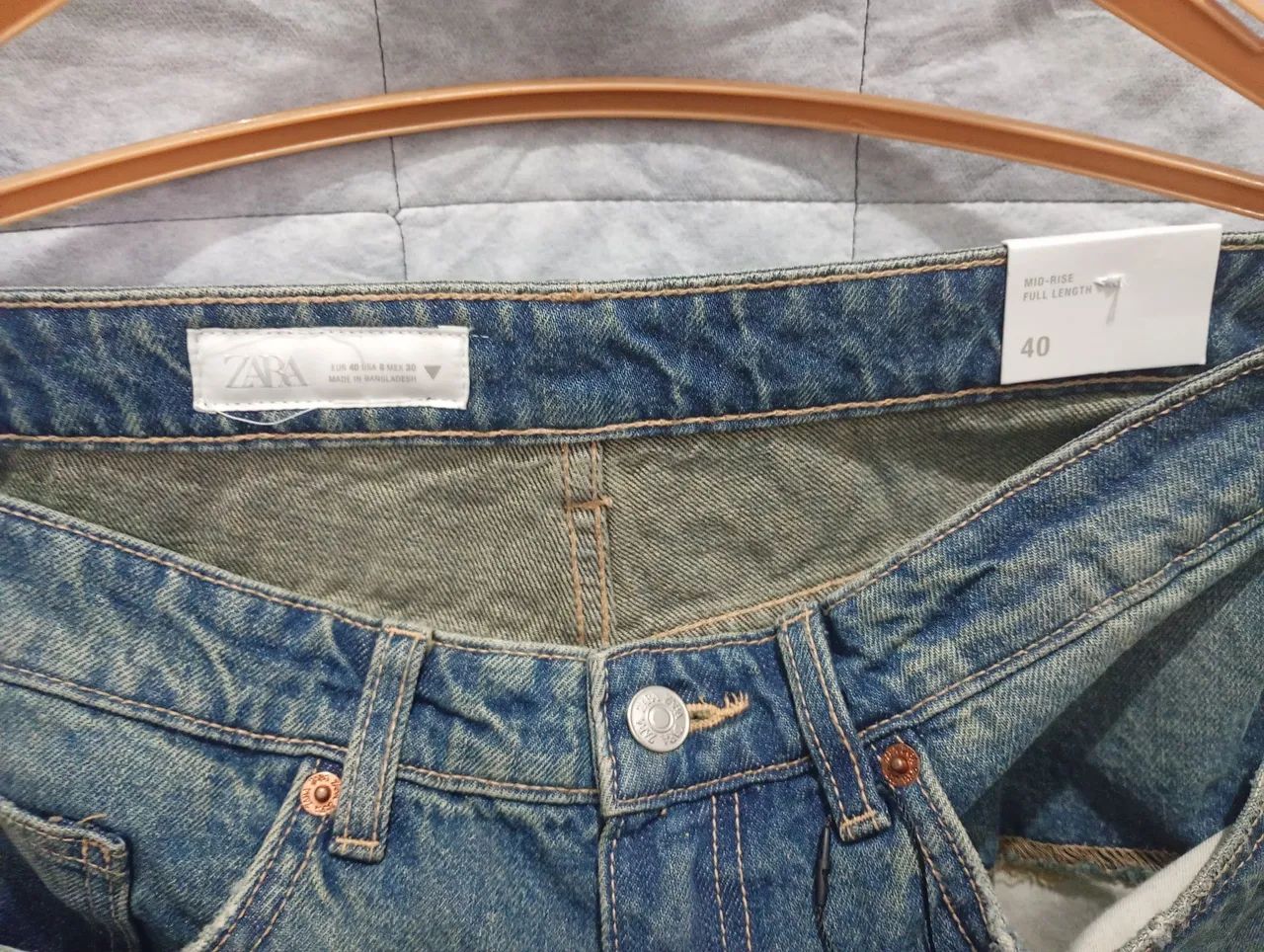 Calça jeans feminina Zara  - Foto 3