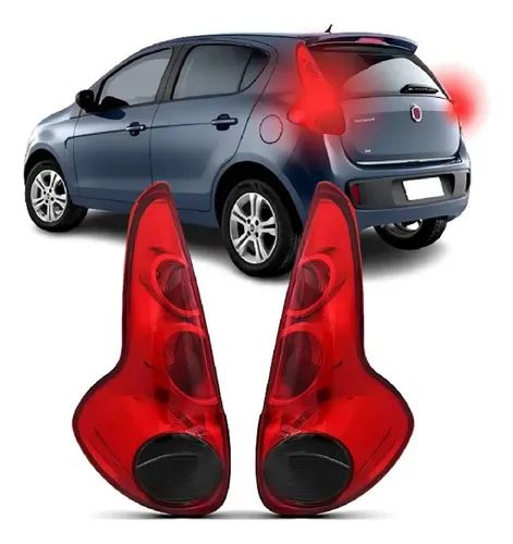 Par De Lanterna Traseira Palio 2012 2013 14 15 16 17 Fumê