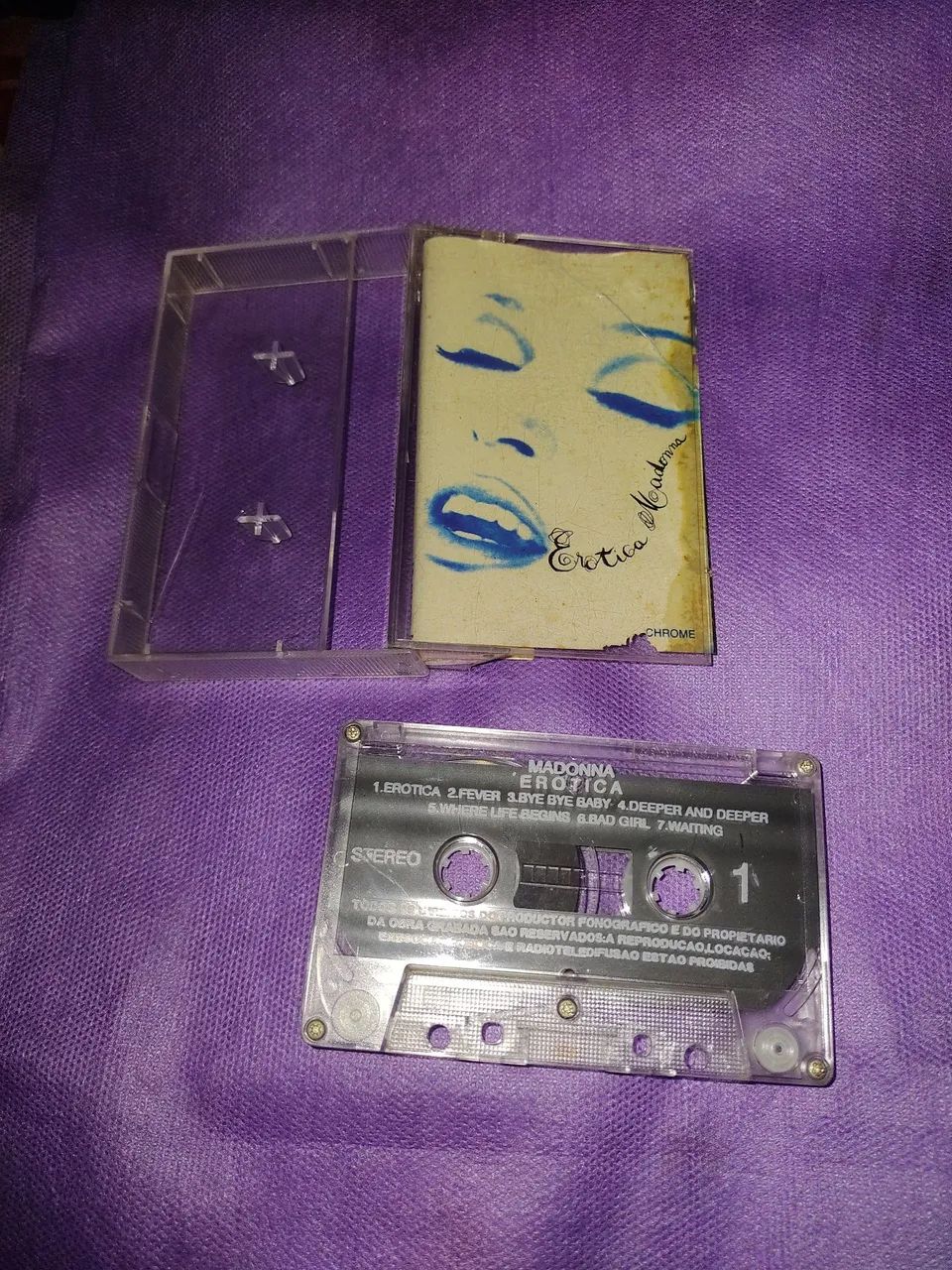 Fita Cassete Michael Jackson - Dangerous e da Madonna - Erotica - Foto 3