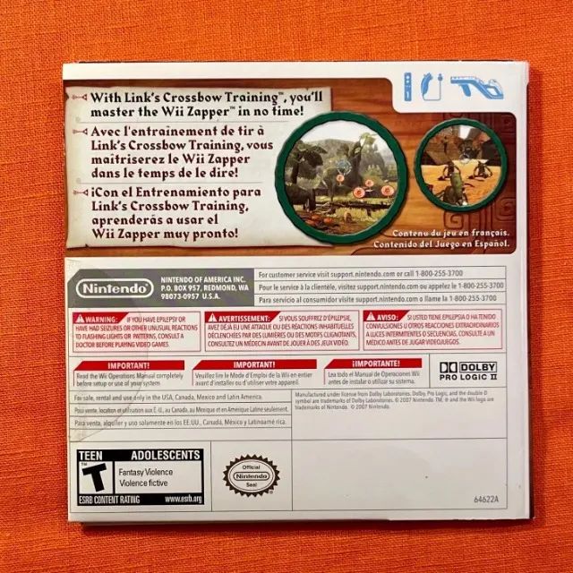 Jogo The Legend of Zelda Link's Crossbow Training - Nintendo Wii - Lacrado - Foto 2