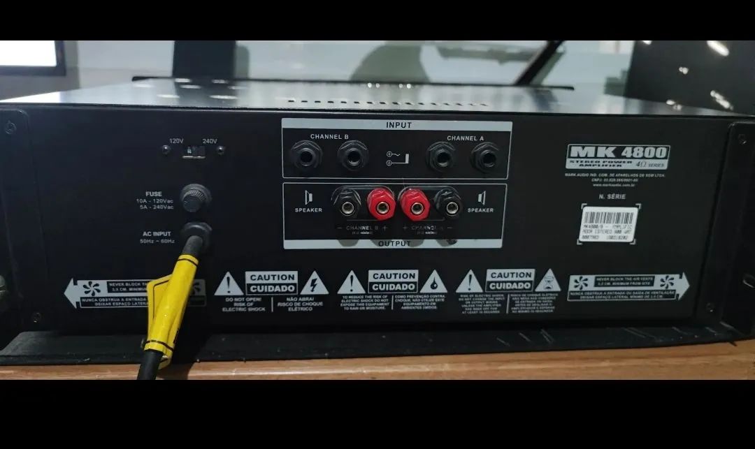 Amplificador Mark Audio MK 4800 - Foto 4