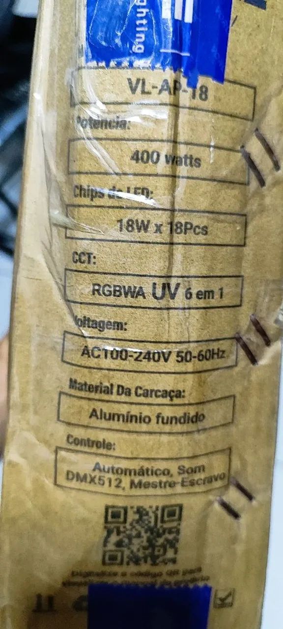 2 Par leds18 por 18   de Iluminação LED RGBWA UV 6 em 1 - Foto 4