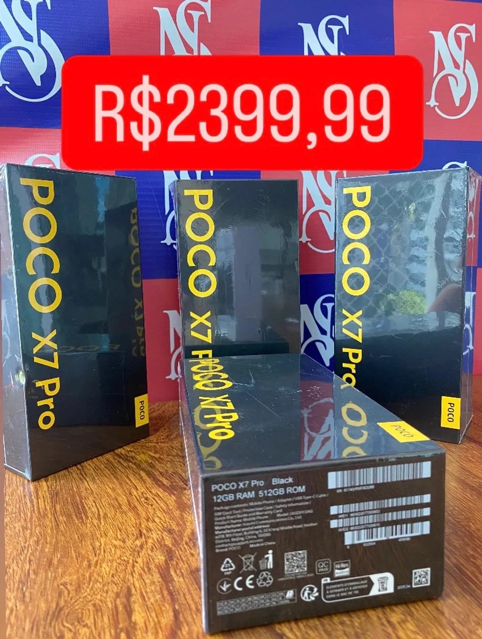 Celular Xiaomi Poco X7 Pro Versão Global Lacrado 512/12 Entrega gratuita R$2399,99 