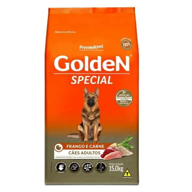 Ração Golden Special para Cães Adultos - Sabor Frango e Carne 15kg - Alta Qualidade - Foto 2