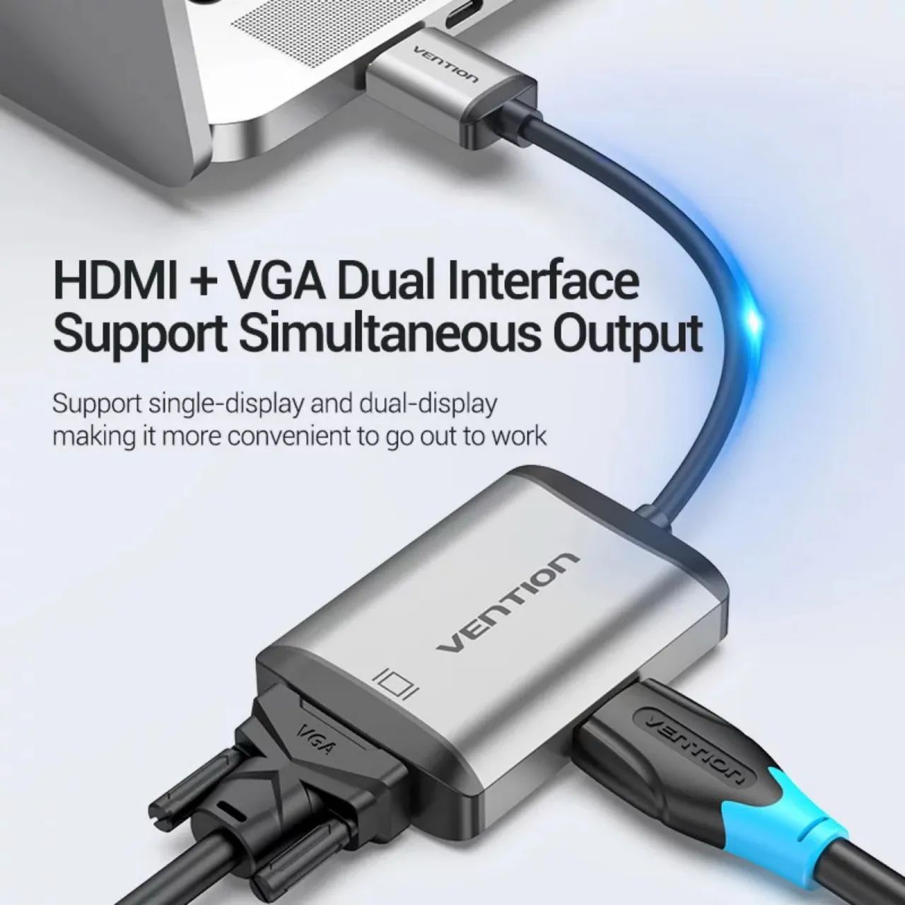 Hub usb c para MacBook, notebook, Samsung Dex adaptador tipo c Vention - Foto 2