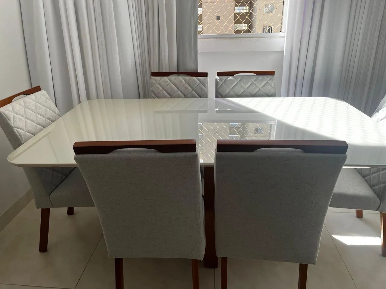Mesa de Jantar Elegante com 6 Cadeiras - Foto 2