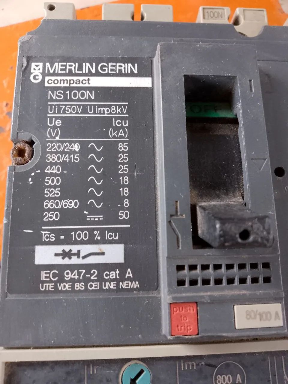 Disjuntor tripolar 100A - Foto 3