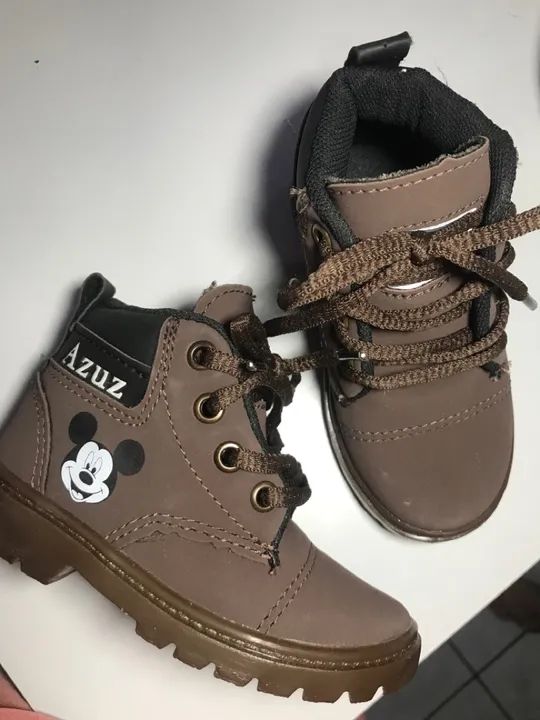 Botas Mickey Infantil - Tamanho 22