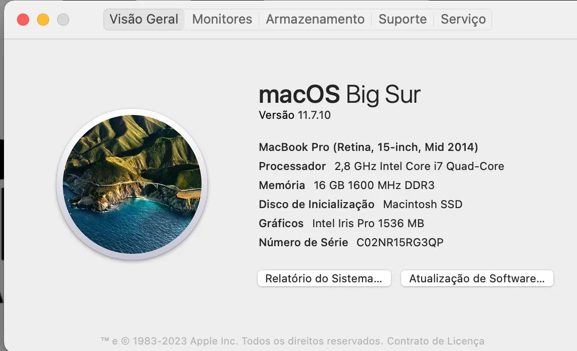 Macbook em perfeito estado de funcionamento 