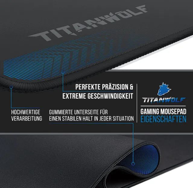 Mousepad Gaming Grande, Impressão HD, Borracha Natural - Foto 2