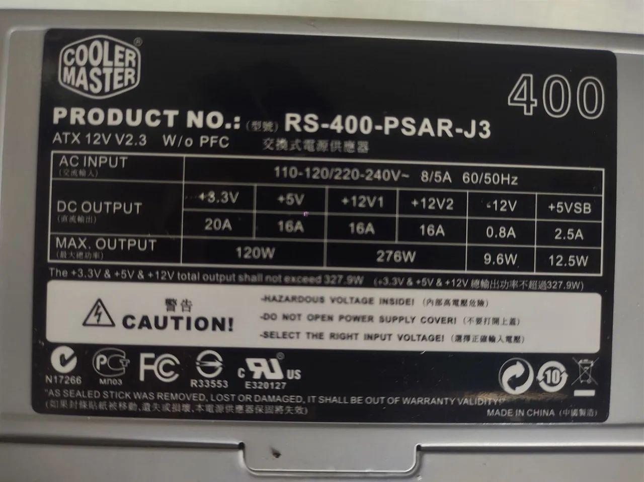 Fonte Cooler Master RS-400-PSAR-J3 400W - Foto 4