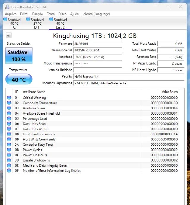 SSD NVME PCIe 3.0 KINGCHUXING 1 TB 3200 MB/s - Foto 3