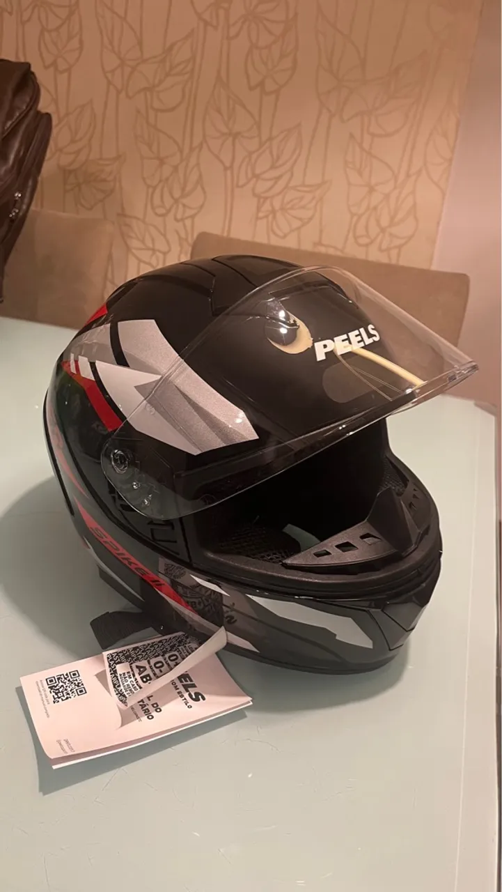 Capacete PEELS Spike II NOVO Preto/Vermelho
