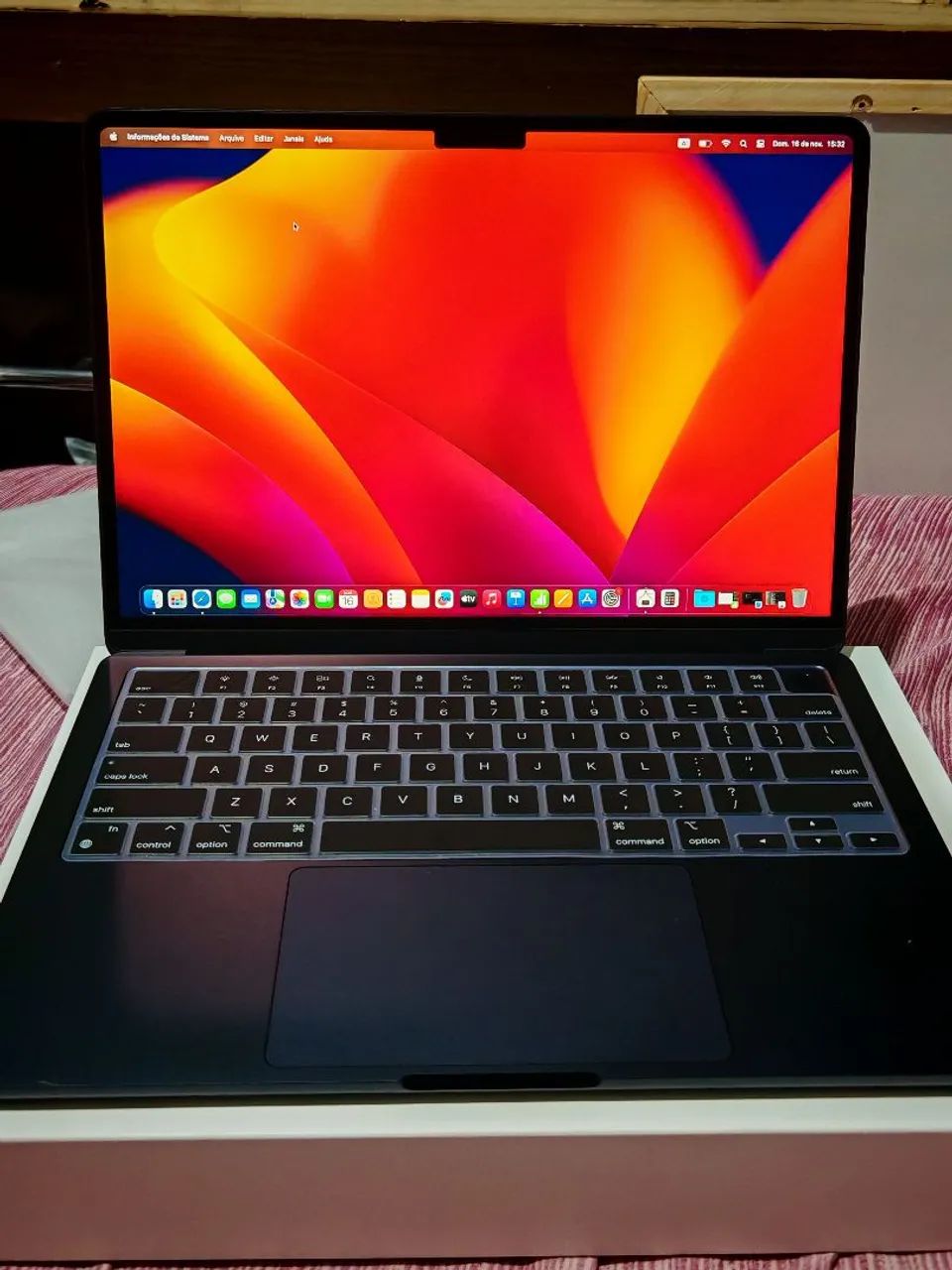 Macbook Air M2 Midnight *ZERADO* (8gb ram 256gb memória