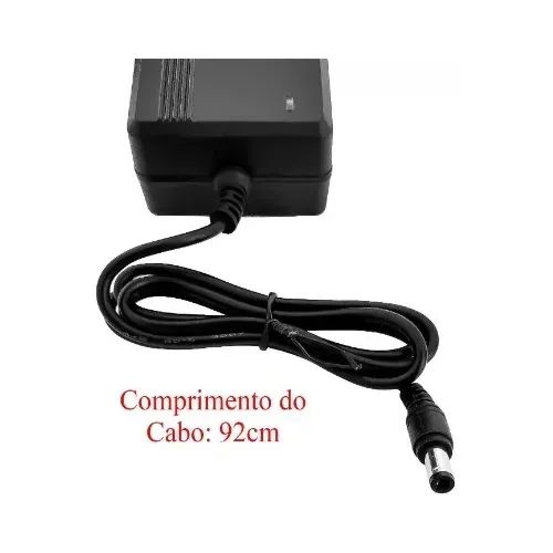 Fonte 12v 5a Bivolt- Preta 5 Amperes - Plug P4 - Foto 5
