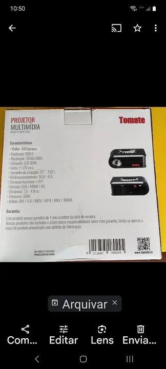Projetor Multimídia Tomate MPR-9010 - Foto 2