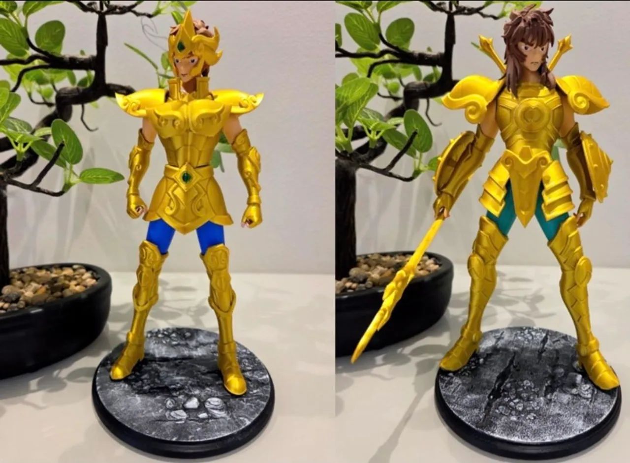 Coleção cavaleiros de ouro do Zodíaco 3D! - Foto 3