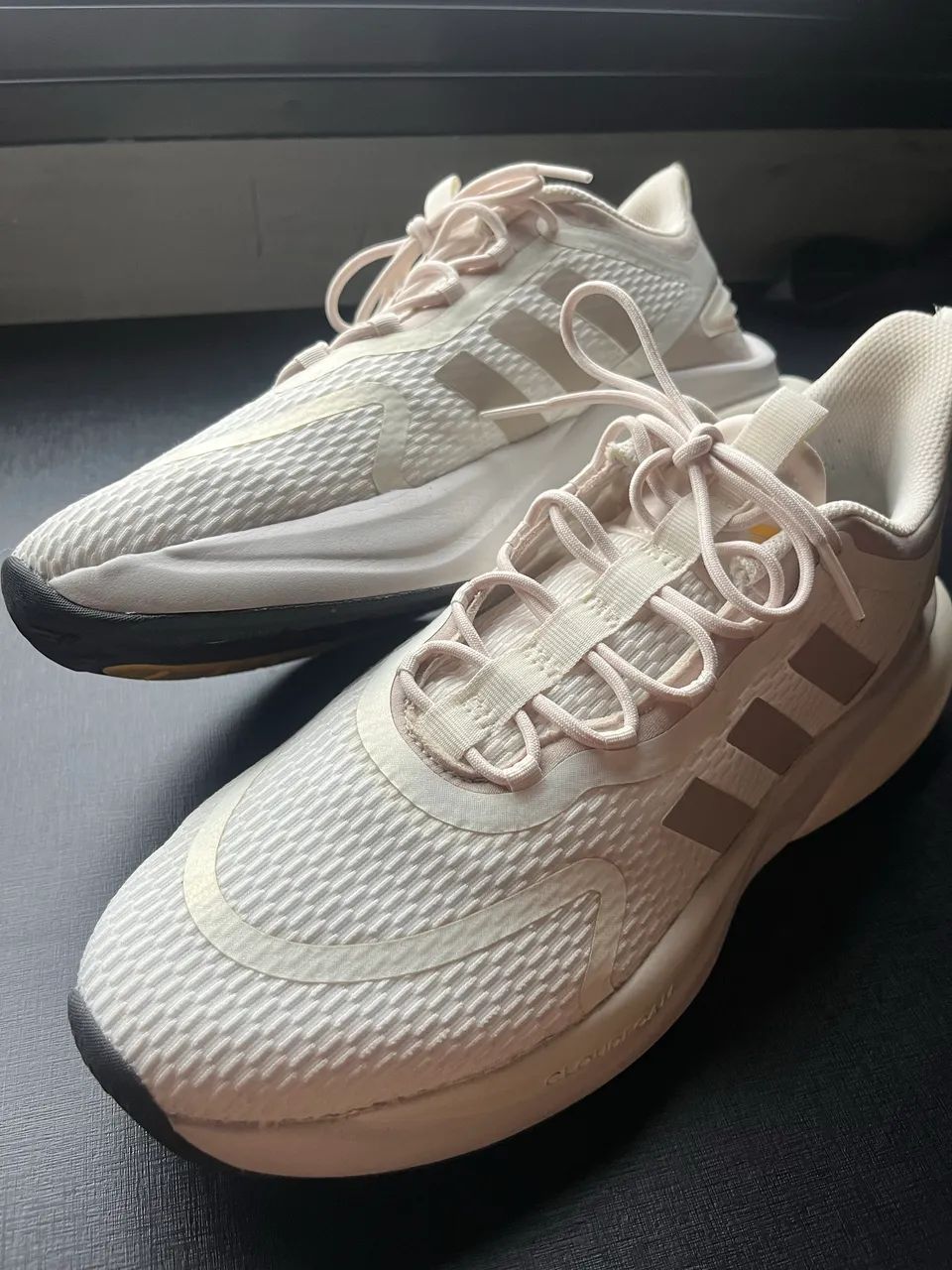 Tênis Adidas Bounce Cloadfoam Bege - Foto 5
