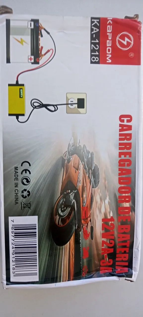 Carregador de baterias 12V 2A a 3A