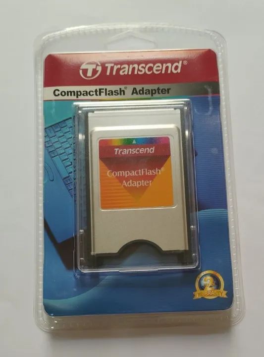 Adaptador Transcend Pcmcia Para Compact Flash Cf Amarelo, Ou Prata - Foto 3