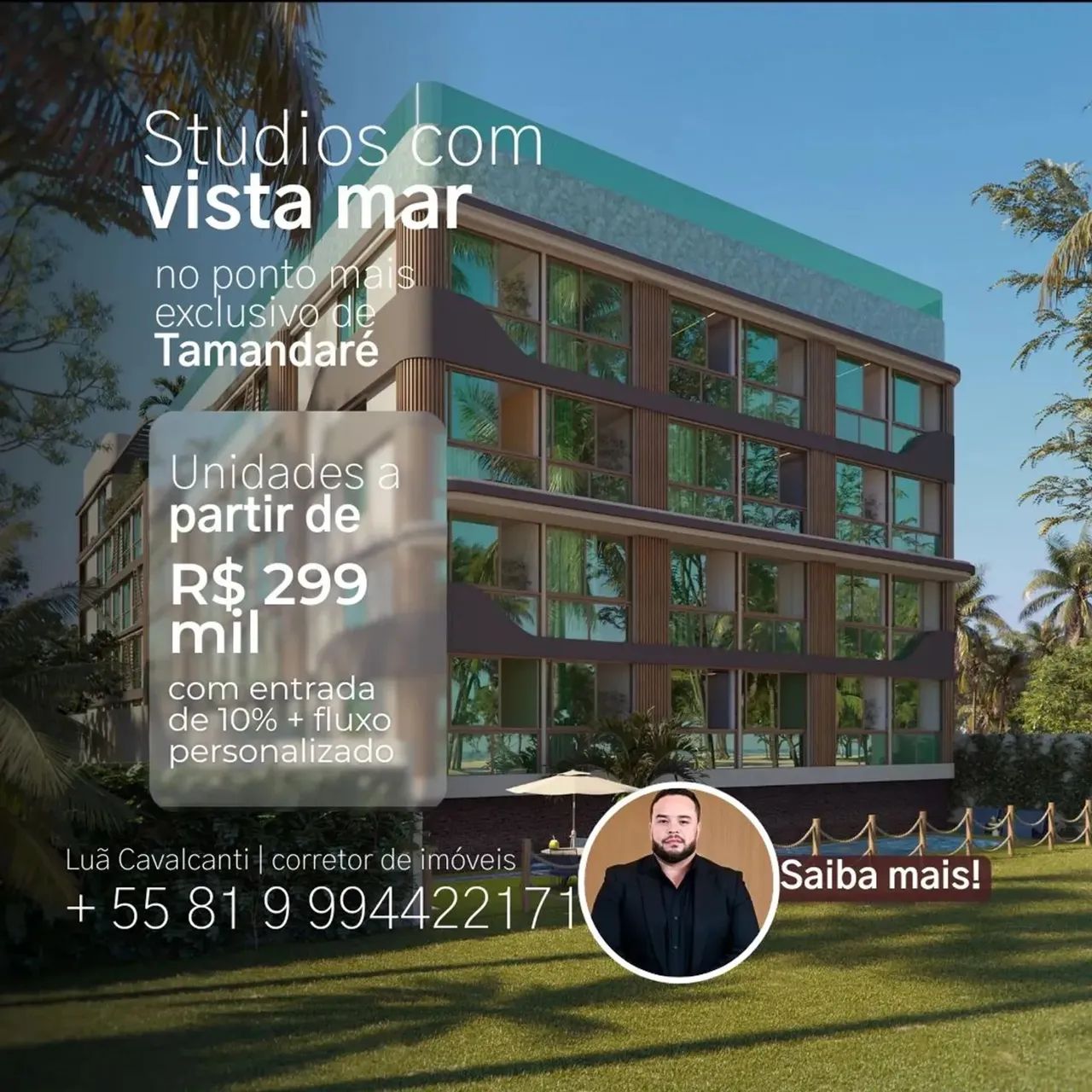 FLAT EM TAMANDARE A BEIRA MAR | OPORTUNIDADE  DE INVESTIMENTO ALTA RENTABILIDADE E VALORIZ