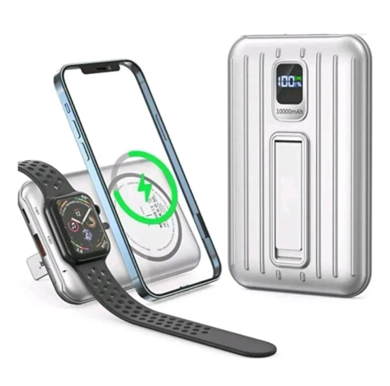 Power Bank Carregador Portátil 10000mah Indução turbo  carregar celular e relogio - Foto 3