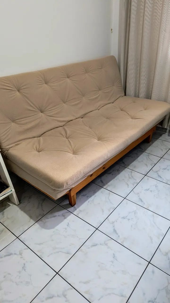 Sofá Cama Casal 3 Lugares + 2 Banquetas - Foto 2