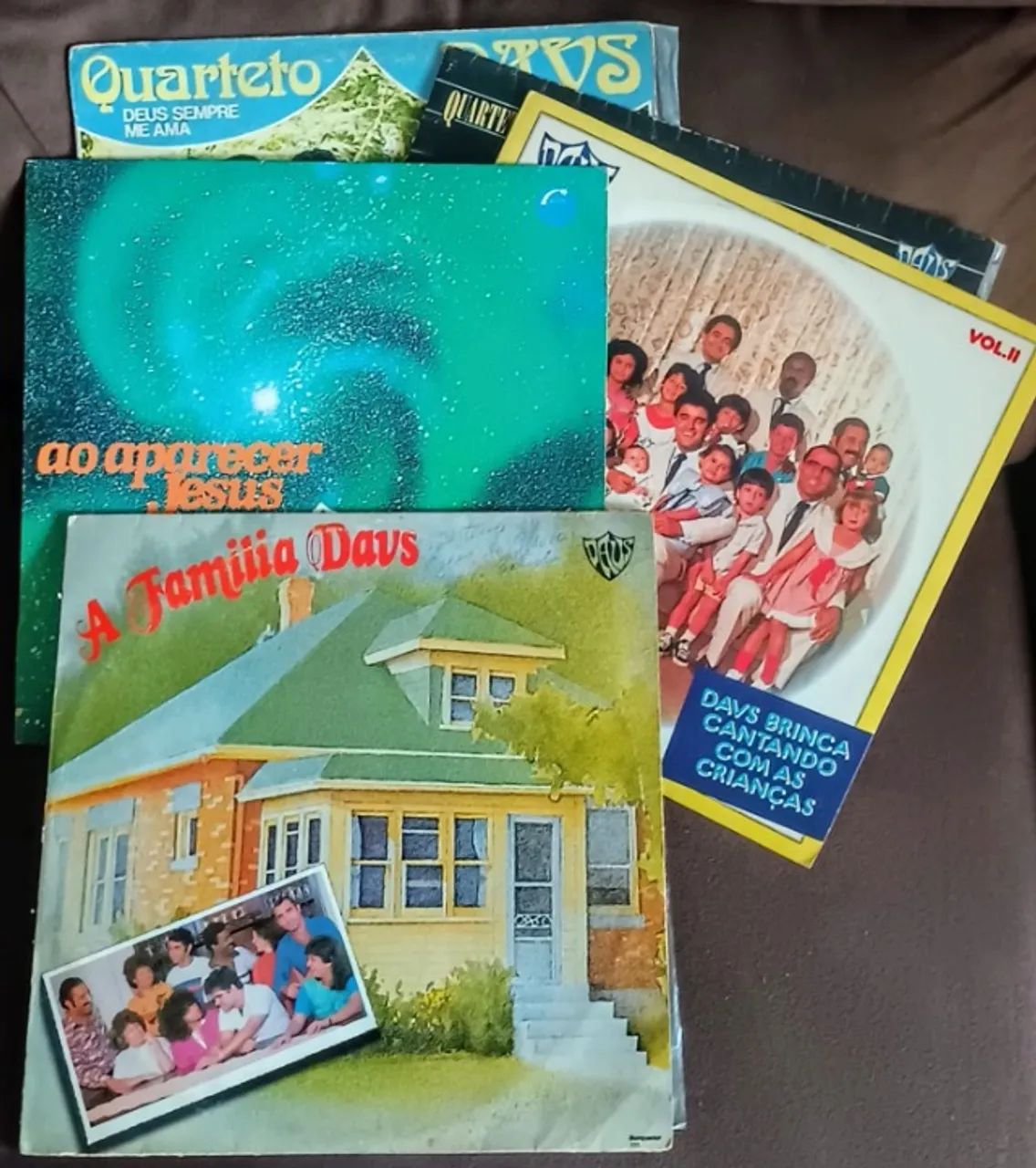 Lot 5 Vinyl LPs - Gospel Evangelical - Davs Family