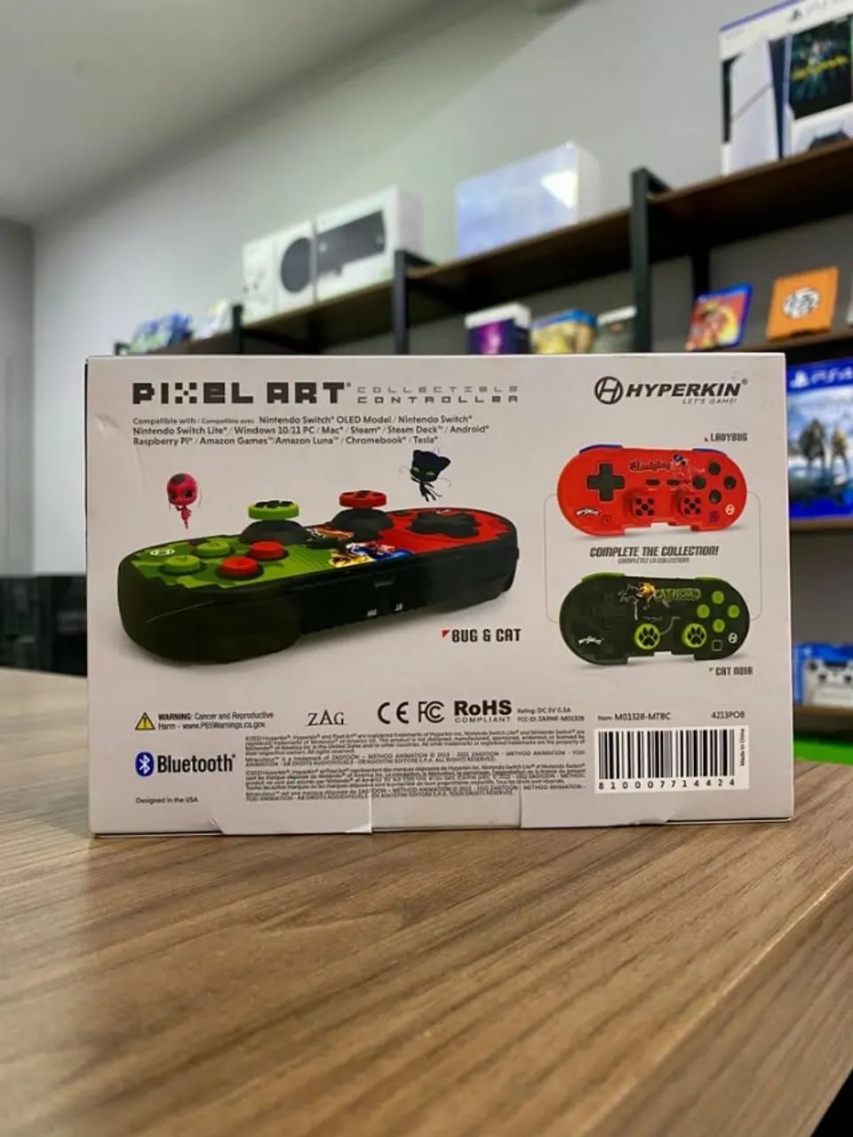 Hyperkin Pixel Art Bluetooth Controller Oficial Miraculous Edition - Foto 2