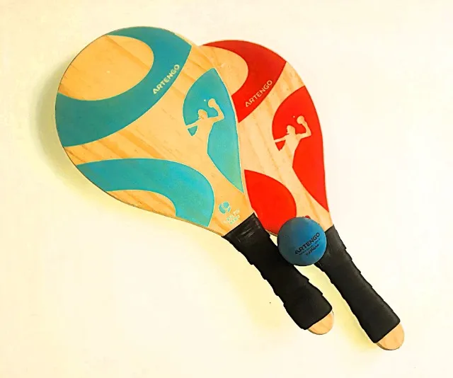 Kit Raquetes Beach Tennis 2 Raquetes 1 Bola Artengo Novo