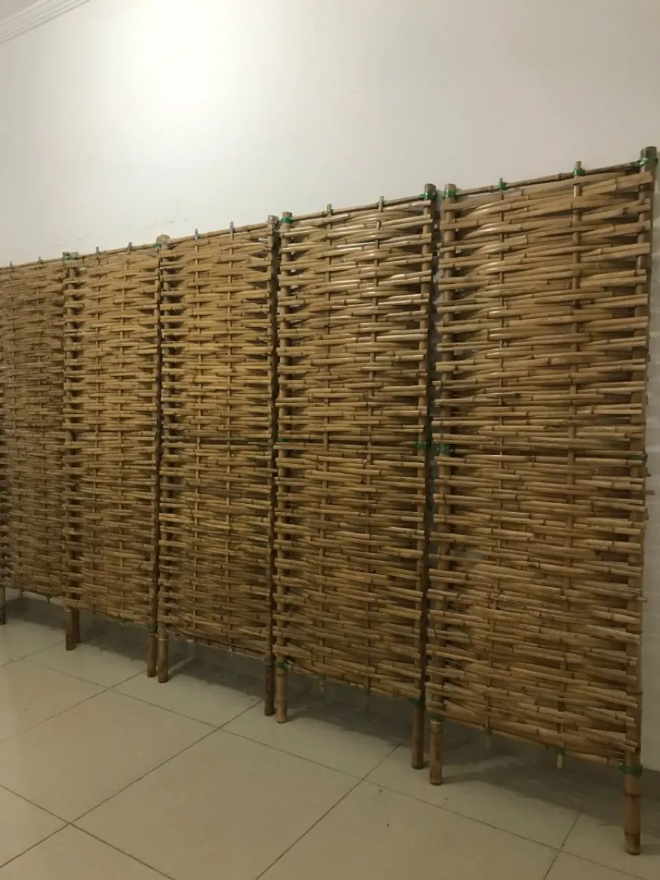 Painel de bambu natural 5 peças.  - Foto 3