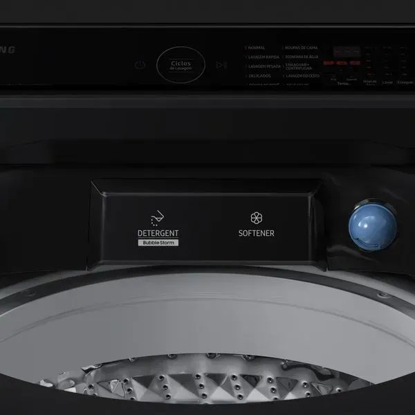 Lavadora Smart Samsung Digital Inverter WA14CG Black 14kg - PRODUTO NOVO LACRADO COM NF - Foto 5