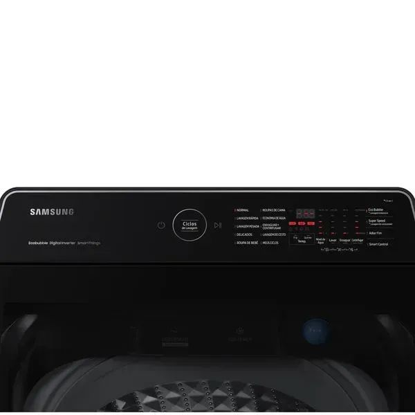 Lavadora Smart Samsung Digital Inverter WA14CG Black 14kg - PRODUTO NOVO LACRADO COM NF - Foto 2